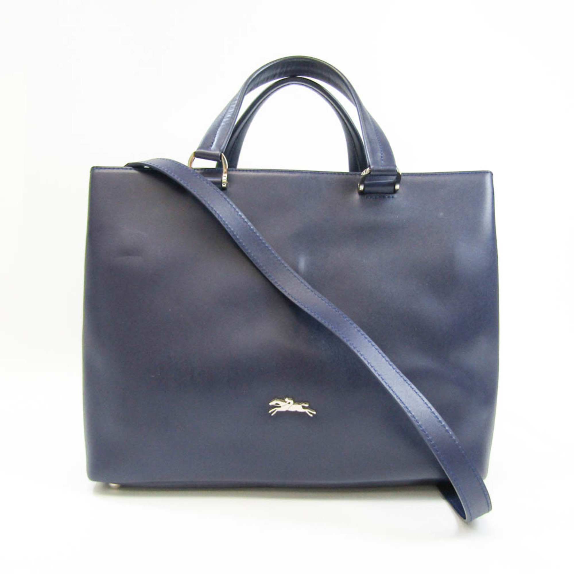 Longchamp Honore 1286 831 006 Women's Leather Handbag,Shoulder Bag Navy